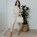 Bolsa Feminina Handbag Grande | Espaçosa, Estilosa e com Zíper de Segurança