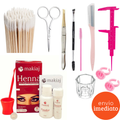 Kit Design Profissional de Sobrancelhas com Henna Makiaj – Completo e Hipoalergênico