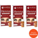 Kit Design Profissional Sobrancelhas Henna Makiaj Hipoalergênica Palito Paquimêtro Navalha Completo