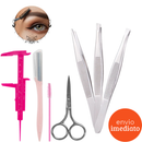 Kit Design Profissional Sobrancelhas Henna Makiaj Hipoalergênica Palito Paquimêtro Navalha Completo
