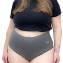 Kit 3 Calcinhas Modeladora Barriga afina cintura Lingerie Plus Cós Alto Confortável