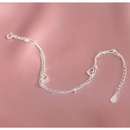 Pulseira Prata 925 com Detalhes de Coração e Bolinhas-Bracelete Delicado e Elegante