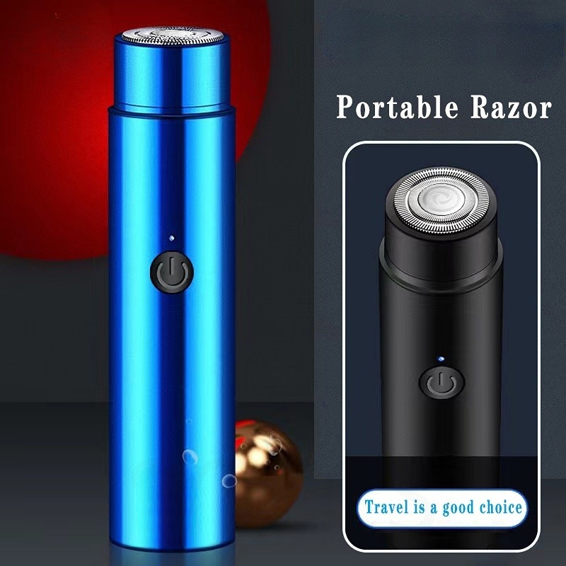 Mini Barbeador Elétrico Masculino Para Depilador Facial Sem Falhas Recarregável Portátil